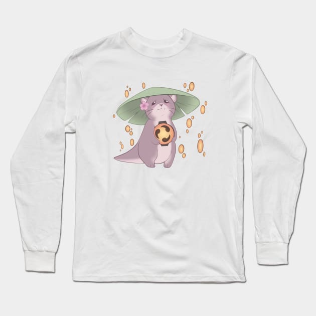 FFXIV - Odder Otter [Light] Long Sleeve T-Shirt by Thirea